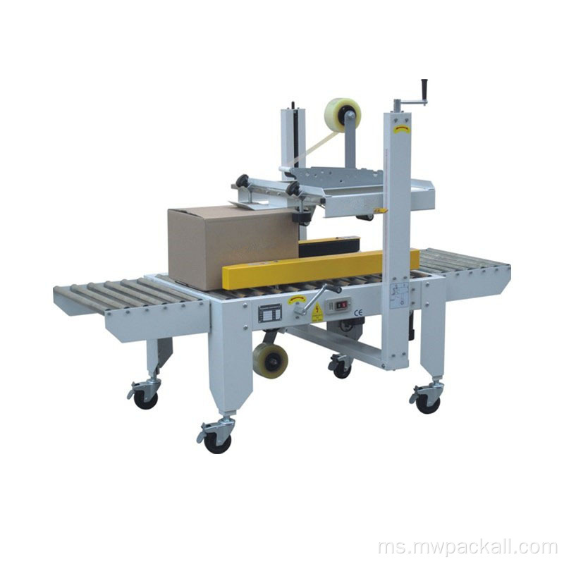 Pembungkusan Semi Automatic Carton Sealer Box Taping Case Sealer Sealer Machine pita pelekat mesin pengedap