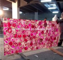Pink Agate Stone Slab,Pink Semiprecious Gemstone Slab
