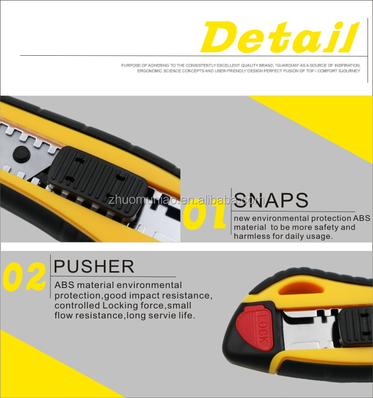 18MM Utility Knife Snap Off Blades Safety Multi Knife Art Knife Outdoor Tools