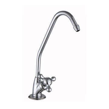 Chrome Finish Brass Kitchen Faucet Mixer Tap