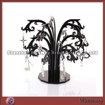 Acrylic Black Tree-shaped Ear Nail/Pin/Earbob/Pendants Display
