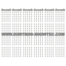 LED Pixel Bubble P200 Curtain Kit Height 4m Width 6m (LPBU50-A200BKT(H4W6))