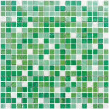 Azulejos de pared de mosaico de cristal verdes
