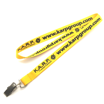 Wholesale Company Logo Flat Polyester Lanyards