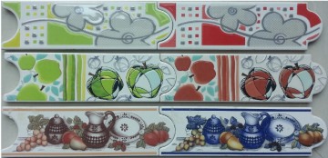 Round shape ceramic border tile kitchen brick tile