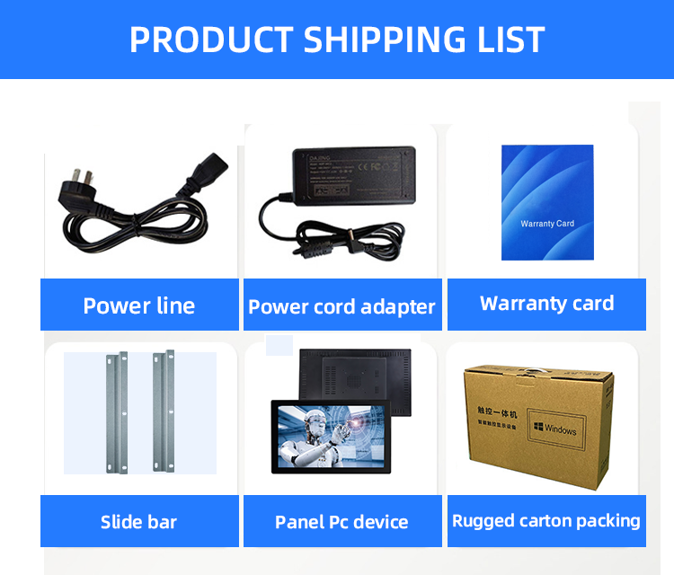 compt OEM interface OS system win android linux 15.6 inch 15.6" pc industri screen industrial touch panel pc industrial panel pc