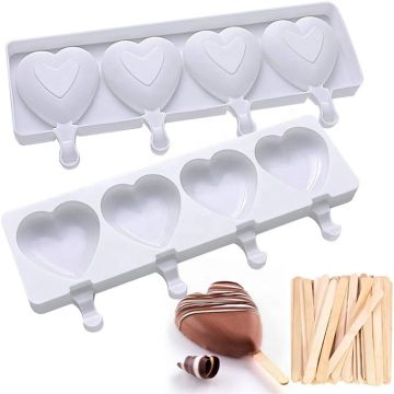 Moule à glace en silicone en forme de coeur personnalisé