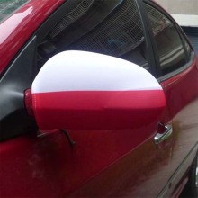 Vlag van Polen Spandex gebreide polyester auto SIde spiegel Cover vlag