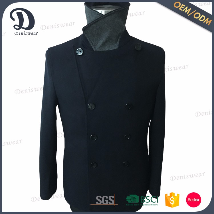 new 2020 men DB wool short coat