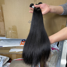 Factory price bone straight human hair bundles with closure, bone straight vietnam hair
