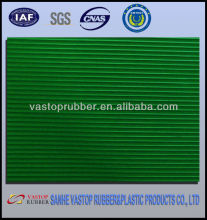 Green Fine Ribbed Rubber floor mat