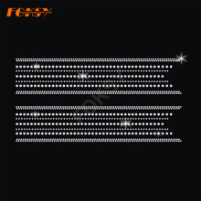 Custom Cheer Bow Rhinestone Motif Iron on Applique