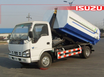 ISUZU 3 Ton hooklift garbage collection truck