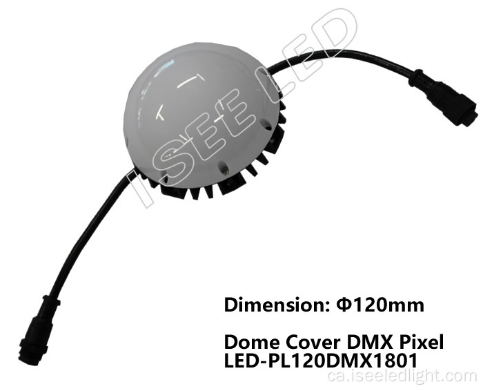 Control de llum de píxel led de led de cúpula rodona