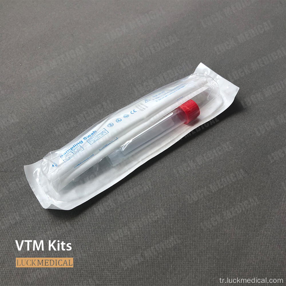 Virüs örneği toplama medya tüpü vtm kit CE