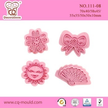 sun shaped plastic cupcake impression stamp tools