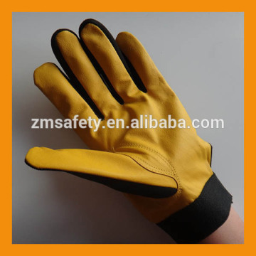 Cowskin Leather Velcro Work Safety Gloves