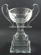 nice design crystal cup,unique crystal trophy cup