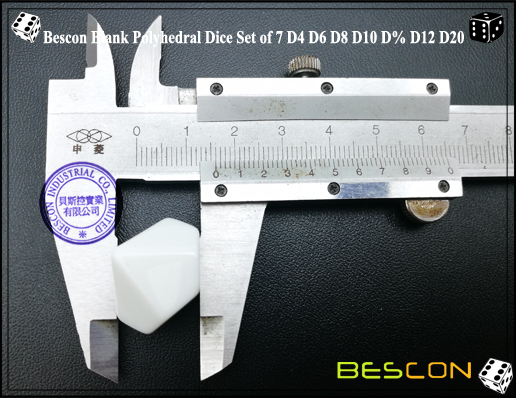 Dados en Poliédrica en Blanco (7) Blank Polyhedral Dice (7)