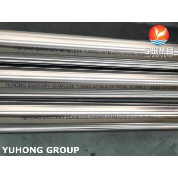 Sanitary ASTM A270 TP316L Stainless Steel Seamless Pipe