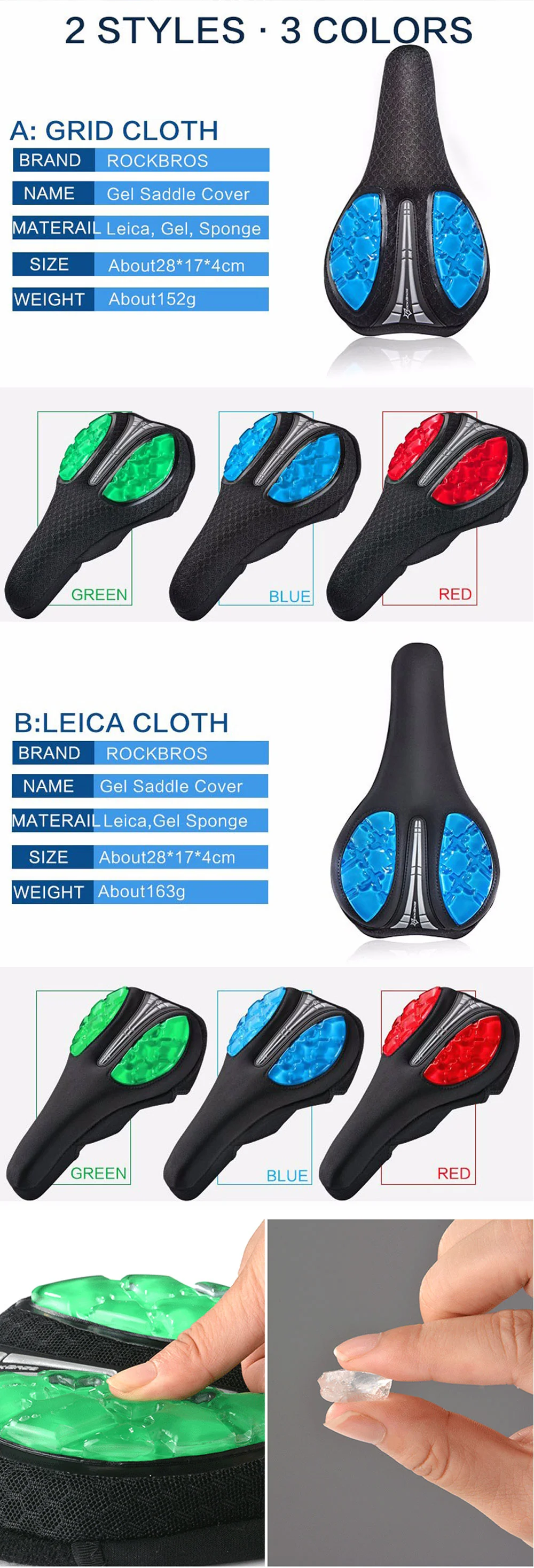 2021 New High-Elastic Foam Bicycle Seat Thickened Padded Bicycle Saddle