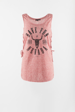 Girls summer hot tank with string side