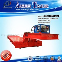 Unfixed gooseneck large machines transport low platform semi trailer/lowboy semi trailer for sale
