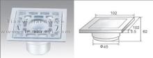102mmx102mmx3.5mm High Grade Aluminium Anti-odor Floor Drain?