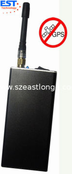 Handheld Car Gps Signal Jammer / Blocker Est-808kb , 1500 - 1600mhz Frequency