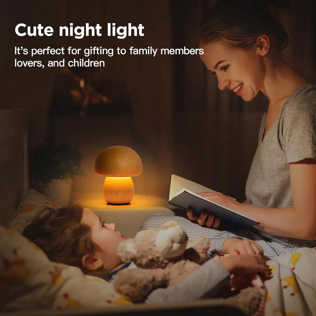 Modern Rechargeable LED Mushroom Lamp for Stylish Home Decor