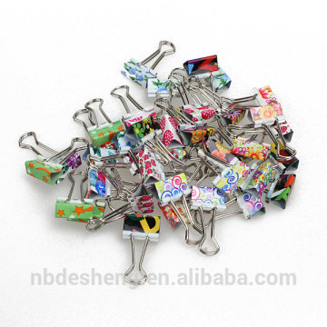 19mm colored binder clip metallic