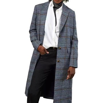 Plaid Custom Made women coats plus size women's coats wool coats for women