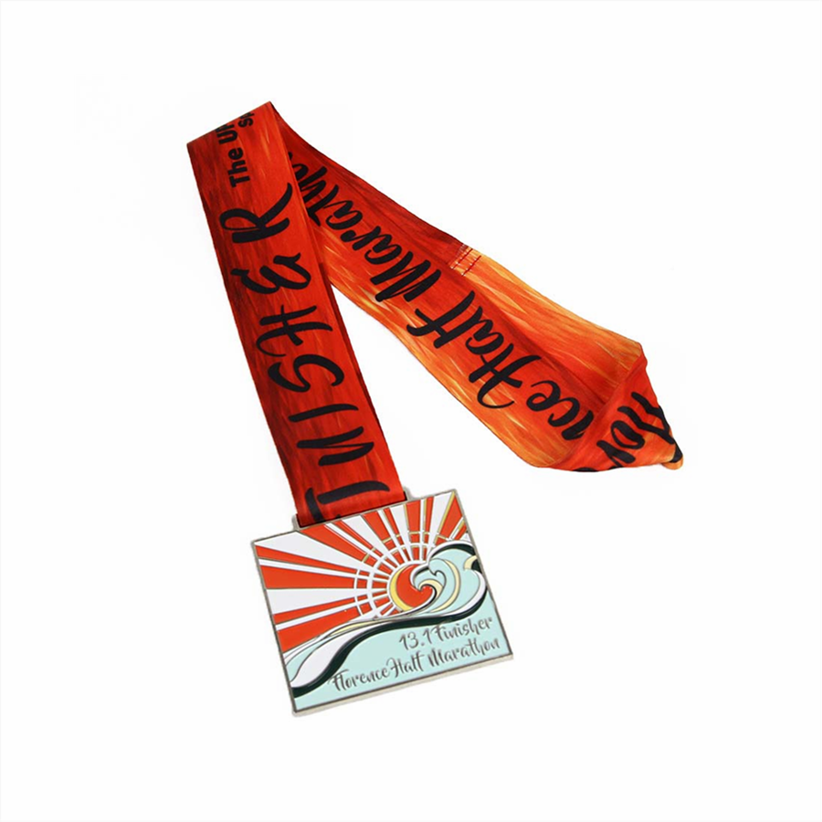 Medal di finitura di mezza maratona fatta a mano