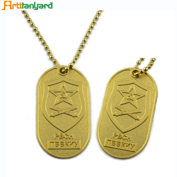 Personalised Dog Tags Men's With Embossed Logo