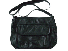 Black Patched Leather Bag (DS240924)