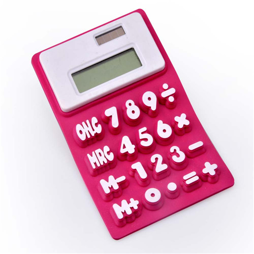 Dual Power Flexible Silicone Calculator