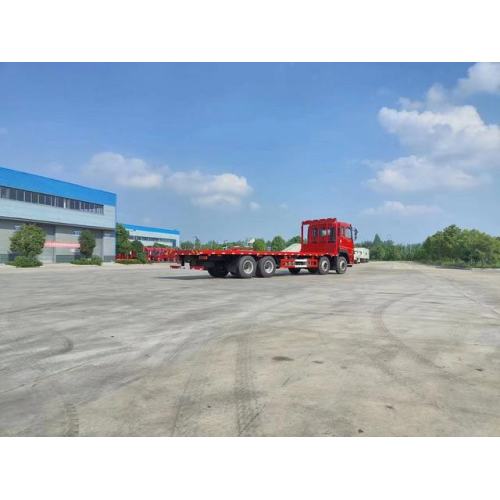 Dongfeng Low Bed Lorry รถบรรทุกสำหรับแผ่นเหล็ก