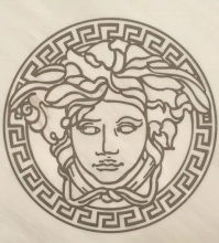 Custom made waterjet Medusa marble designs