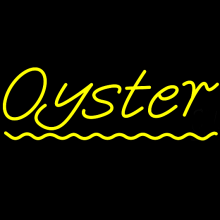 oysters neon sign LED