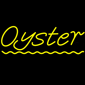 oysters neon sign LED