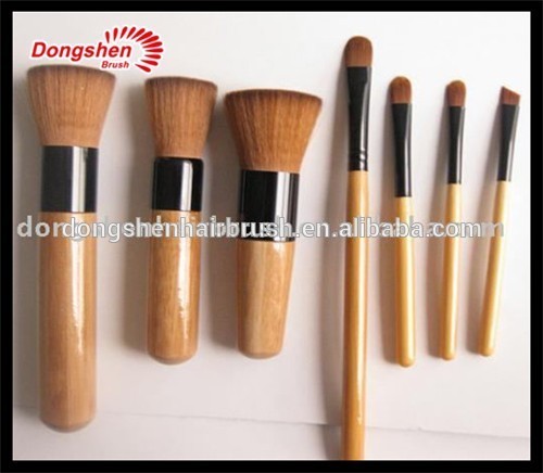 7pcs makeup brush set,bamboo makeup brush,maquillaje