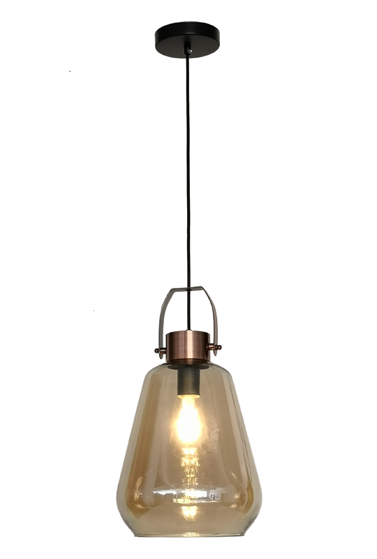 Modern Pendant Lamp Amber Color