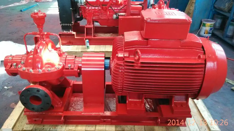 Lcpumps Variable Fumigation Wooden Case Shanghai China Split Casing Fire Pump