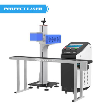 Customized Flying Online Fiber Laser Marking Systems Machine For Batch Production Bottles