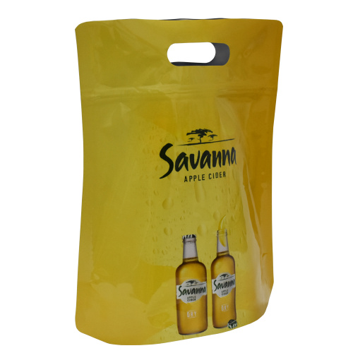 Botol Kaca Minuman Doypack Zipper Pouch Dengan Handgrip