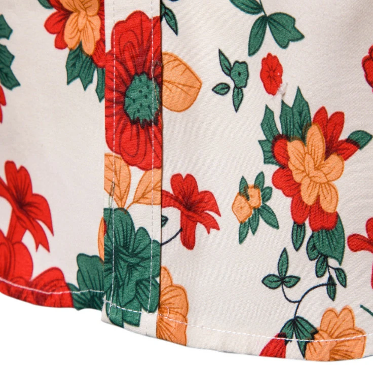 Turn-Down Collar Hawaii Style Short Sleeve Shirt