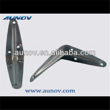 Manufacturer fabricated decorative glass shelf brackets