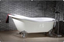 clawfoot castiron bathtub