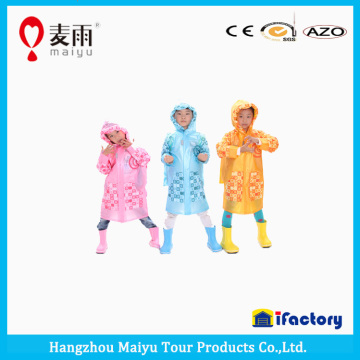 Maiyu animal print kids raincoats and ponchos ,printed children raincoats