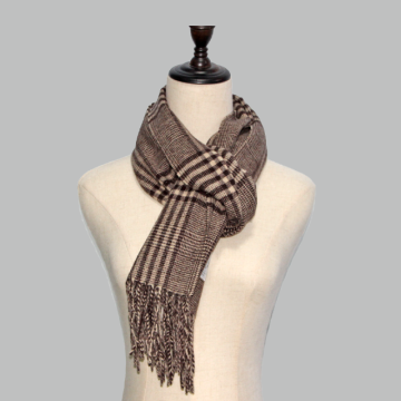 Wool Mixed Cashmere Brown Scarf